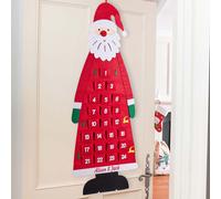 Dibor Luxury Hurry Up Santa Large Christmas Advent Calendar for Kids in Red Dibor Red