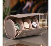 Dibor Luxury Pebble Grey 3 Section Watch Storage Box, Unisex Watch Gift Box, Watch Travel Case Gifts Ideas