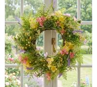 Dibor Luxury Wild Summer Flower Door Wreath Spring Wreath 60cm Dibor Multicolor
