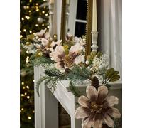Dibor Magnolia Blush Xmas Table Decoration Christmas Garland 1.8M