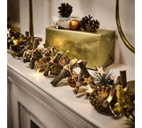 Dibor Metallic Christmas Xmas Table Decoration Christmas Garland 1.2M