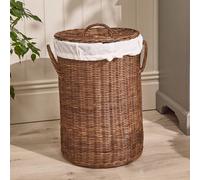 Dibor Natural Rattan Round Medium Laundry Storage Basket H50 x W36cm Dibor Natural Medium