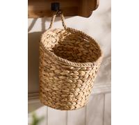 Dibor Natural Woven Water Hyacinth Large Wall Basket with Rope Detailin H29 x D22cm Dibor Natural L