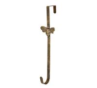 Dibor Over Door Hook Wreath Hanger Metal Brass Finish Door Hanger (Bee)