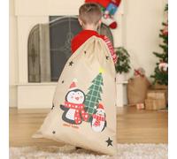 Dibor Penguin Pals Giant Children's Christmas Gift Sack in Beige Dibor Beige