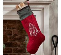 Dibor Red Nordic Tree Xmas Christmas Gift Bag Christmas Stocking For Kids