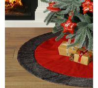 Dibor Red Nordic Xmas Christmas Tree Decoration Christmas Tree Skirt 90Cm