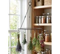 Dibor Romarin Hanging Herb And Flower Dryer - Iron, Distressed Antique Brown, 38 Cm Diameter, 59 Cm Height