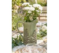 Dibor Sage Green Hallway Room Table Decor Ceramic Pitcher Jug Flower Vase | Size: Large Dibor Green Large