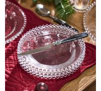 Dibor Set Of 10 Bella Perle Christmas Dinnerware Dessert Side Plates Dinner Plates Dia 20Cm