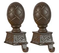 Dibor Set of 2 Antique Brown Artichoke Christmas Stocking Holder | Size: 2 Pack Dibor Brown 2 Pack