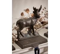 Dibor Set of 2 Cast Iron Reindeer Christmas Stocking Holders in Brown | Size: 2 Pack Dibor Brown 2 Pack