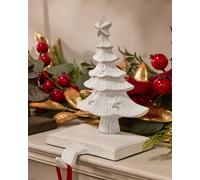 Dibor Set of 2 Cast Iron White Decorative Christmas Stocking Holders | Size: 2 Pack Dibor White 2 Pack