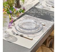 Dibor Set Of 2 Grey Love Birds Fabric Placemats Tablecloths Gift Idea