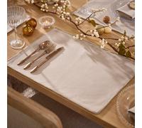 Dibor Set of 4 Luxury Grey Dining Table Placemats L40cm x W40cm | Size: 4 Pack Dibor Grey 4 Pack