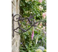 Dibor Set of 2 Hummingbird Wall Bracket Outdoor Hanging Basket Brackets in Dark Grey | Size: 2 Pack Dibor Dark Grey 2 Pack