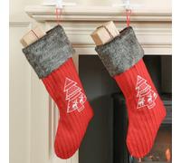 Dibor Set Of 2 Nordic Tree Xmas Christmas Gift Bag Christmas Stocking For Kids