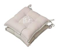 Dibor Set of 2 Seat Pads Love Bird Cotton Tie On Chair Cushions