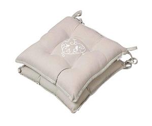 Dibor Set of 2 Seat Pads Love Bird Cotton Tie On Chair Cushions