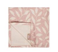 Dibor Set of 4 Rosedale Leaf Cotton Linen Table Cloth Napkins in Pink Dibor Pink