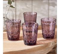 Dibor Set Of 4 Vintage Luxury Rose Quartz Whiskey Glass Spring Summer Tumblers 240Ml