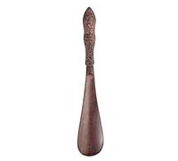 Dibor Shoe Horn Cast Iron Shoehorn with Scrolled Design Handle and Antique Brown Finish (Y127)