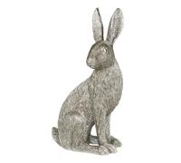 Dibor Silver Hare Ornament Vintage Style Shelf Decoration Resin Sculpture