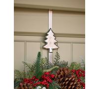 Dibor Silver Tree Over Door Christmas Decoration Wreath Hanger Hook H29 x D12cm Dibor Silver