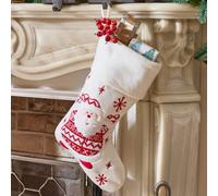 Dibor Snowy Santa Children's Xmas Gift Decoration Christmas Stocking For Kids