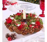 Dibor Starry Night Christmas Table Decoration Centerpiece Wreath 35cm Dibor Multicolor
