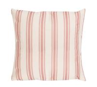 Dibor Striped Scatter Cushion 100% Cotton Machine Washable Removable Cover Stripe Cushions with Water Repellent Finish (Pink)