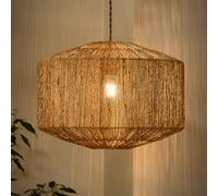 Dibor Traditional Adleigh Jute Easy Fit Decor Ceiling Shade H30.5 X D40Cm