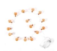 Dibor Traditional Battery Powered Christmas Decoration Light Led Glass Blub String Lights 15M