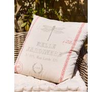 Dibor Traditional Belle Jardinere Red Summer Outdoor Garden Cushion L50 x W50cm in Grey | Size: 50 cm x 50 cm Dibor Grey 50 cm x 50 cm