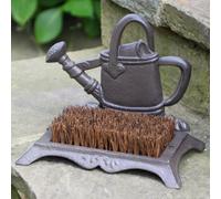Dibor Traditional Cast Iron Watering Outdoor Garden Can Boot Brush Scraper For Garden Gifts