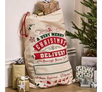 Dibor Traditional Christmas Delivery Sack Childrens Gift Bag in Beige Dibor Beige