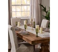 Dibor Traditional Extra Large White Cotton Plain Dining Table Runner Table Cloth 220cm | Size: XL Dibor White XL