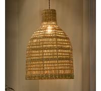 Dibor Traditional Fauna Seagrass Pendant Easy Fit Decor Ceiling Shade H50 x D35cm in Natural Dibor Natural