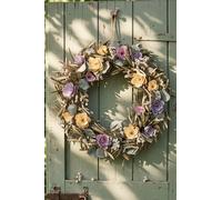 Dibor Traditional Floral Summer Door Wreath Spring Wreath 46cm Dibor Multicolor
