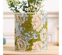Dibor Traditional Floral Yellow And Blue Spring Fleur Indoor Flower Plant Pot H14 X Dia. 12Cm