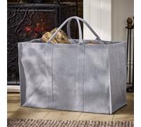 Dibor Traditional French Grey Firewood Log Storage Jute Bag