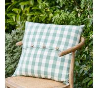 Dibor Traditional Green Gingham Summer Outdoor Garden Cushion L50 x W50cm | Size: 50 cm x 50 cm Dibor Green 50 cm x 50 cm