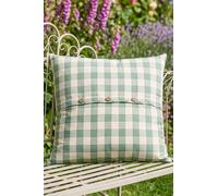 Dibor Traditional Green Gingham Summer Outdoor Garden Cushion L50 x W50cm | Size: 50 cm x 50 cm Dibor Green 50 cm x 50 cm