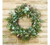 Dibor Traditional Green Summer Door Wreath Spring Wreath 60Cm