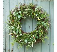 Dibor Traditional Green Summer Door Wreath Spring Wreath 60Cm