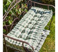 Dibor Traditional Grey Striped Summer Outdoor Garden Bench Cushion L112cm x W44cm | Size: Large Dibor Grey Large