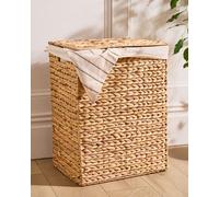 Dibor Traditional Lakelyn Double Lined Laundry Hamper Storage Basket in Natural Dibor Natural