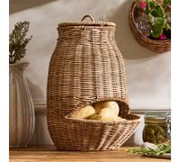 Dibor Traditional Large Woven Vegetable Kitchen Storage Hopper in Natural Dibor Natural