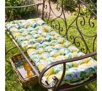 Dibor Traditional Lemon Patterned Bench Mattress Summer Garden Outdoor Cushion L100Cm X W45Cm