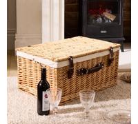 Dibor Traditional Lined Wicker Hamper Basket